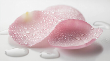A pink flower with water droplets on it