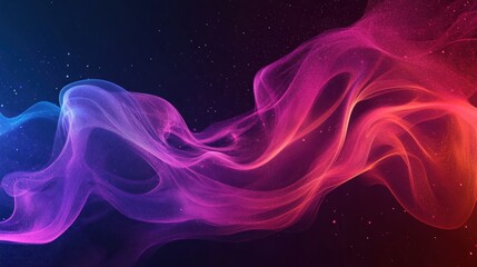 Fototapeta premium Abstract Cosmic Nebula: A Symphony of Pink and Blue Hues