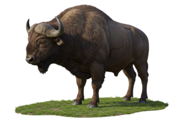 Realistic Animal Standing on Grass Surface with Natural Lighting and Detailed Textures