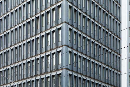 Modern Architectural Facade with Unique Windows Design in Australia