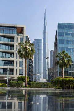 Burj Khalifa Amidst Dubai Skyline