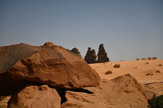 A scene from Hegra, Al Ula, Saudi Arabia