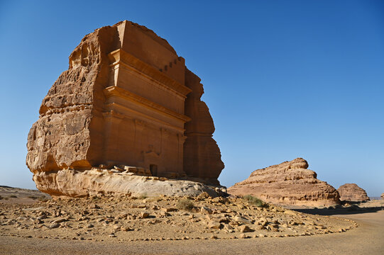 The Tomb of Lihyan son of Kuza in Hegra, Al Ula, Saudi Arabia