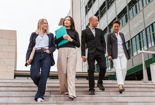 a group of colleagues from a company