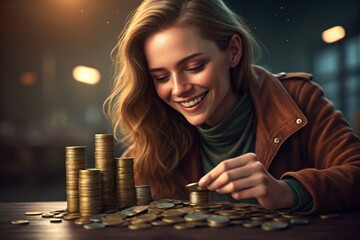 A digitally-enhanced portrait of a captivating woman