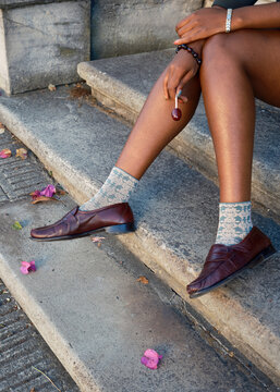 Black woman legs