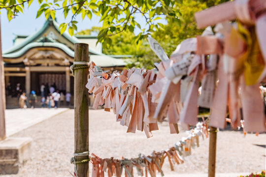 Tied prayers and temple
