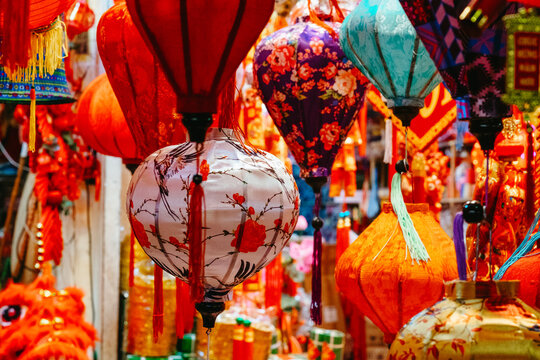 Traditional Vietnamese Lanterns – Colorful Festival Decor