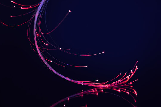 Energy flow in fiber optics