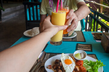 Tropical Drink Toast