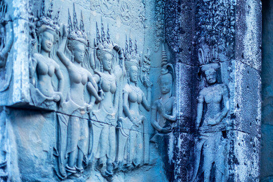 Apsara Carvings at Angkor Wat