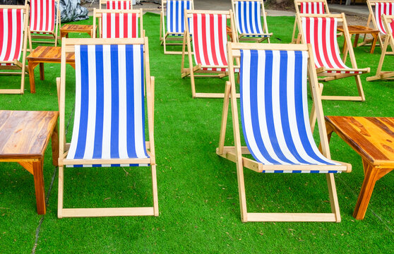 Striped Beach Chairs