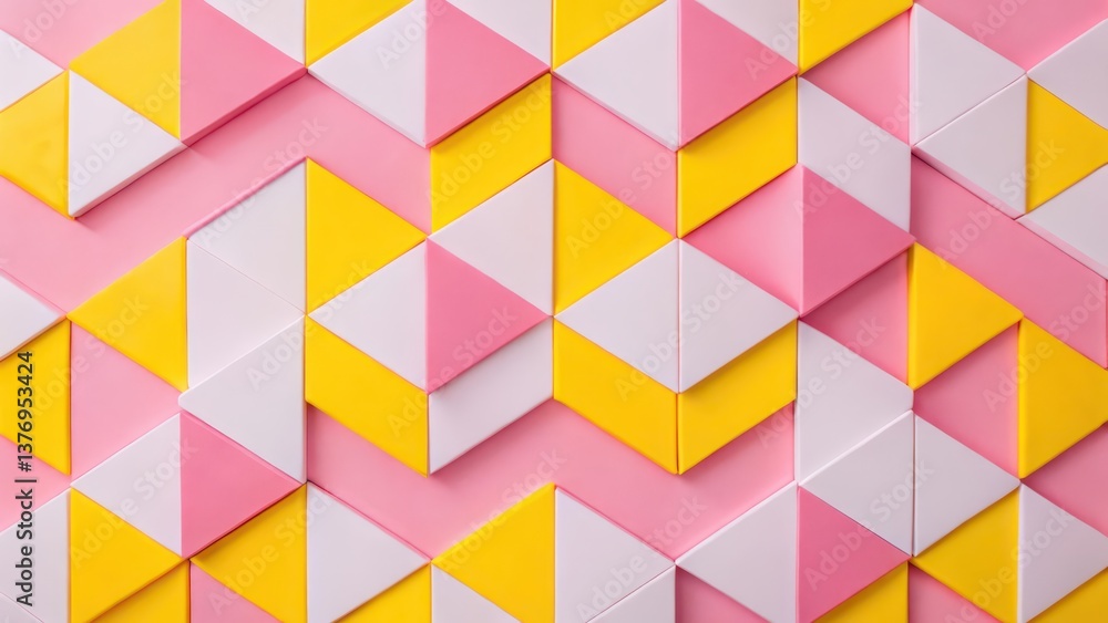 Poster abstract geometric triangle pattern
