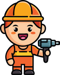 Builder with Power Drill