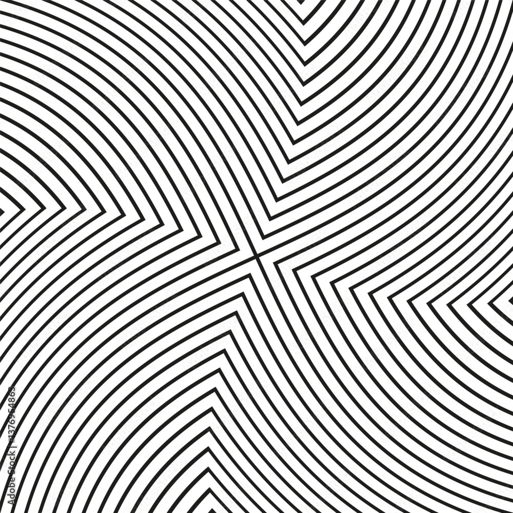 Poster curved line pattern. abstract wavy design. black and white texture. minimalist vector background.