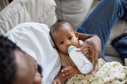 Baby at feeding time