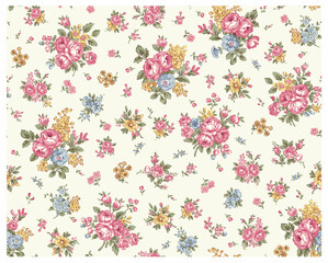 クラシックなバラ柄