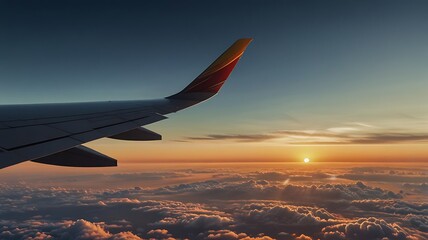 view from airplane window