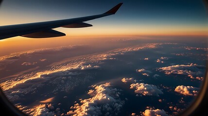 view from airplane window