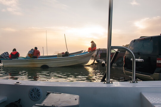 Fishing Boats on a Calm Morning in Baja California