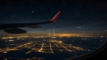 view from airplane window