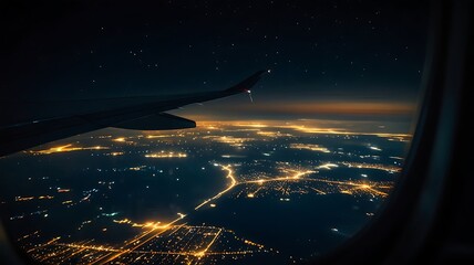 view from airplane window