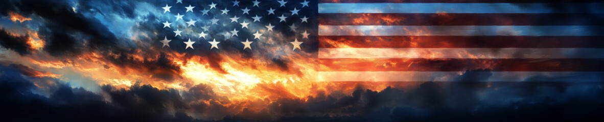 Fototapeta premium Independence Day in America 4th of July