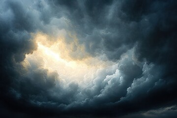 Fototapeta premium Stormy Skies and Ominous Clouds