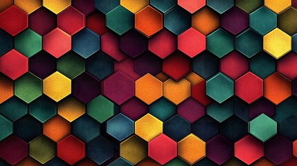 Bright and colorful pattern featuring a series of engaging shapes in an abstract geometric design for various uses