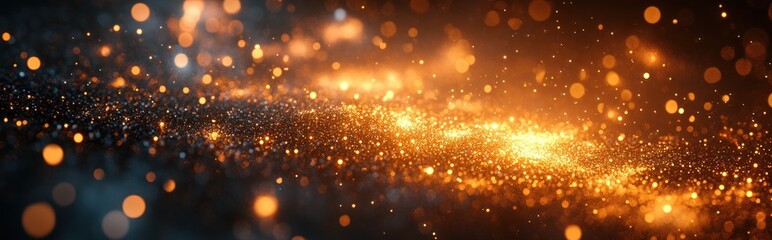 Fototapeta premium Golden Fireworks Celebration New Year Party Night 2025 2025 Anniversary Festive Night Sky Pyrotechnics Sylvester Sparkler Light Explosion