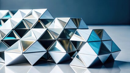 Abstract Geometric Background of Triangular Prisms