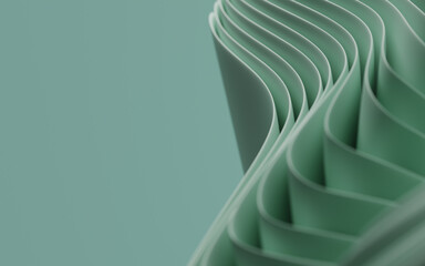 Soft green waves background