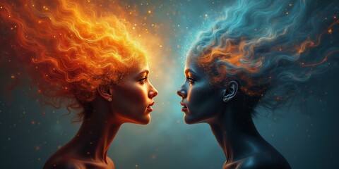 Light power space balance, inner brain cosmic energy. Higher states art mind Soul self manic mood peace. Galaxy vision concept, human head zen idea. Mental health divine aura. Well being psyche wisdom
