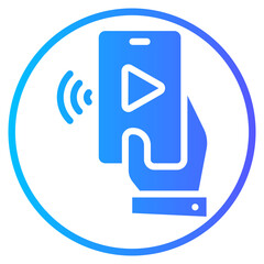 smartphone gradient icon