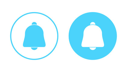 Bell icon vector. Notification sign and symbol for web site design