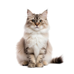 cat on white background