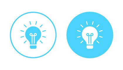 Lamp icon vector. Light bulb sign and symbol. idea symbol.