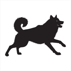 German Shepherd Silhouette Pack – Walking and Running Poses on Vector