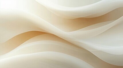 Obraz premium Curved Waves Soft Beige Background Material