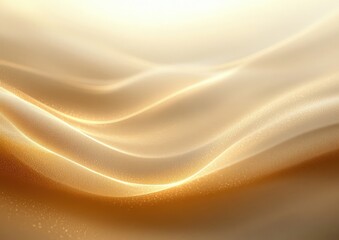 Obraz premium Elegant Abstract Background with Soft Golden Curves and Textured Waves