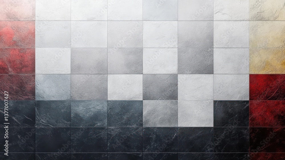 Poster silver checkerboard textured background material for elegant design