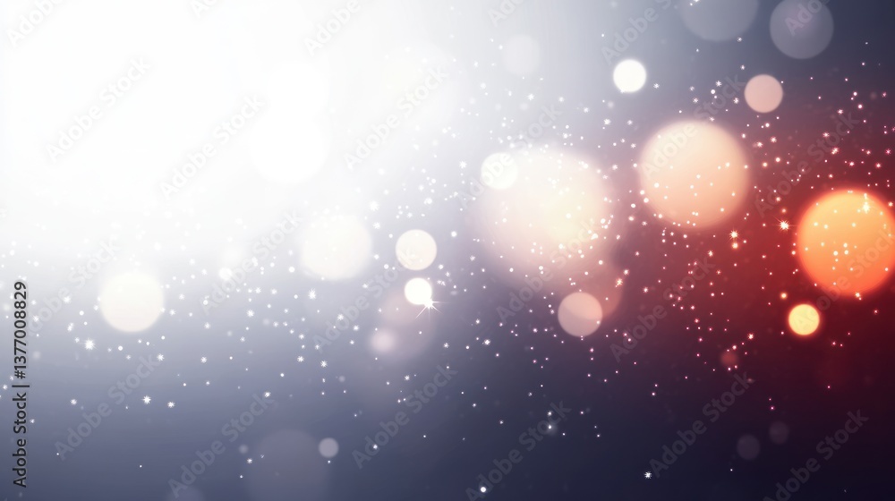 Poster shiny bokeh light effect minimalist design dreamy atmosphere white gradient background luxury graphi
