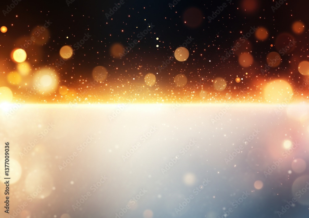 Poster bokeh and gold lines background material soft beige autumn
