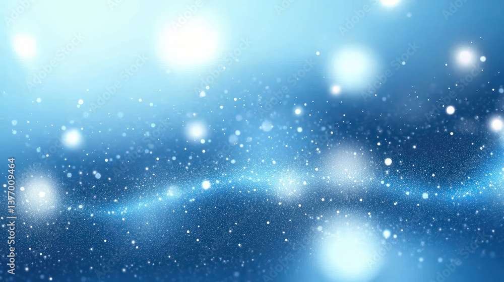 Poster shimmering bokeh soft blue gradient luxury background material