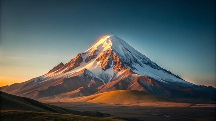 Fototapeta premium Minimalist Ecuadorian Landscape: Andes Mountains Sunrise