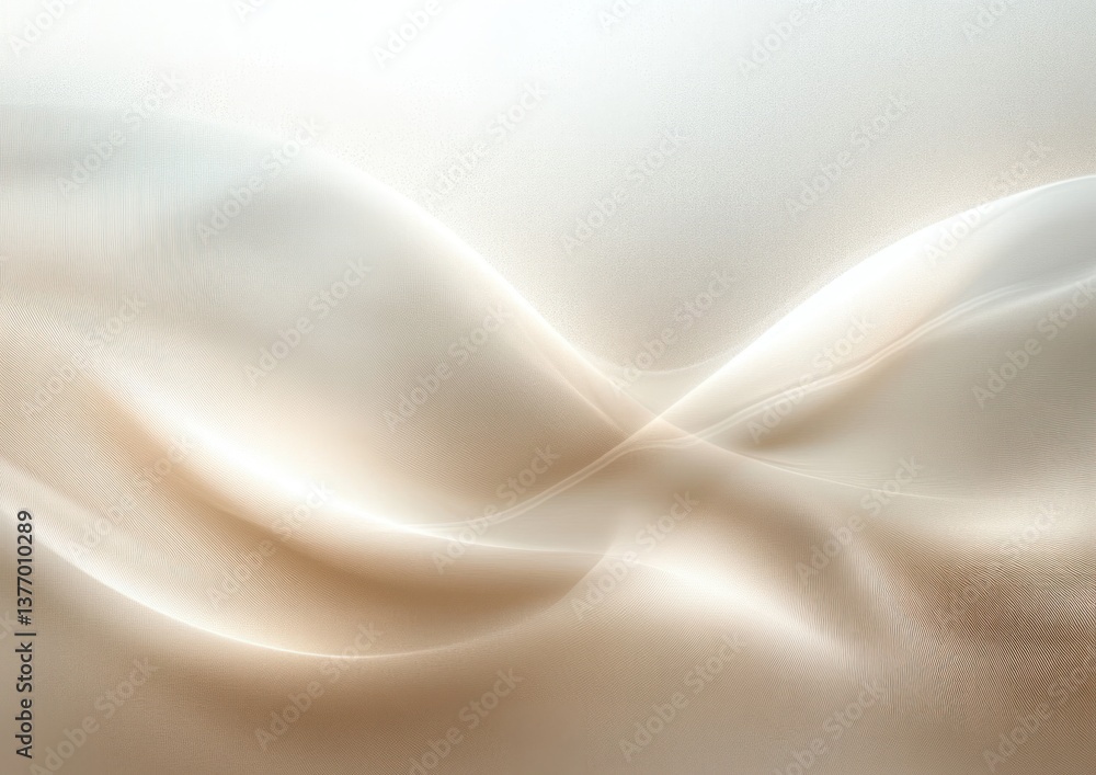 Poster textured background with glowing curved lines soft beige modern design
