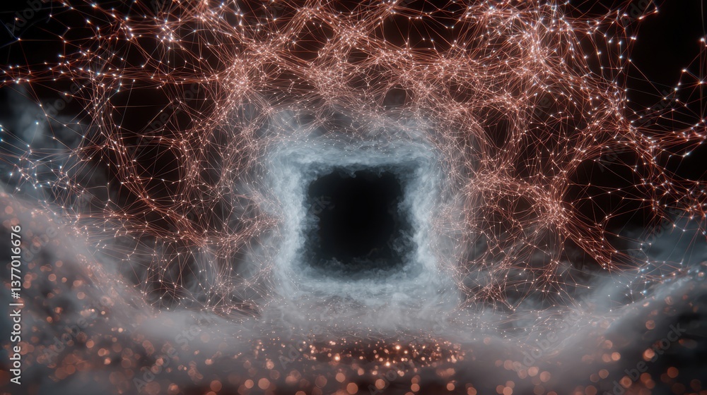 Aufkleber exploring the depths of a gigapixel standard visualization abstract concept digital realm high-tech 