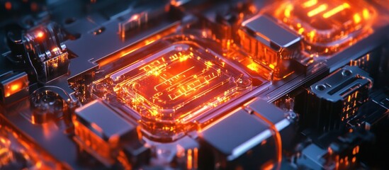 Obraz premium Advanced Microprocessor System