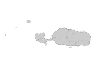 vector map of highway of rotuma division in Fiji with black and white color