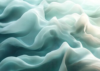 Obraz premium Gradient Wave Background Material Blue Teal White Elegant Modern Design